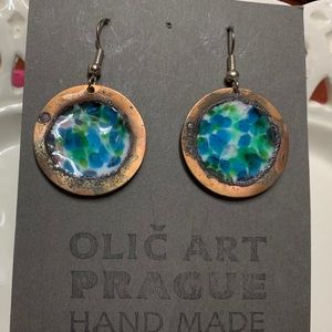 ♥️Gorgeous handmade metal earrings